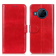 Funda de Cuero Cartera con Soporte Carcasa M07L para Nokia X100 5G Rojo