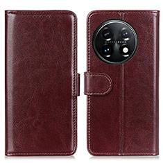 Funda de Cuero Cartera con Soporte Carcasa M07L para OnePlus 11 5G Marron