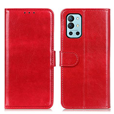 Funda de Cuero Cartera con Soporte Carcasa M07L para OnePlus 9R 5G Rojo