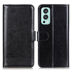 Funda de Cuero Cartera con Soporte Carcasa M07L para OnePlus Nord 2 5G Negro