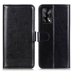 Funda de Cuero Cartera con Soporte Carcasa M07L para Oppo A74 4G Negro