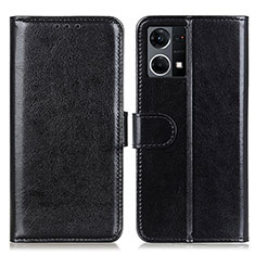 Funda de Cuero Cartera con Soporte Carcasa M07L para Oppo F21s Pro 4G Negro