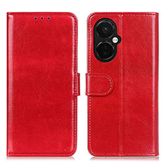 Funda de Cuero Cartera con Soporte Carcasa M07L para Oppo K11x 5G Rojo