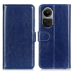 Funda de Cuero Cartera con Soporte Carcasa M07L para Oppo Reno10 5G Azul