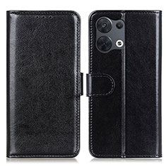 Funda de Cuero Cartera con Soporte Carcasa M07L para Oppo Reno8 5G Negro