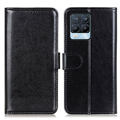 Funda de Cuero Cartera con Soporte Carcasa M07L para Realme 8 4G Negro