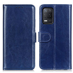 Funda de Cuero Cartera con Soporte Carcasa M07L para Realme 8 5G Azul