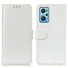 Funda de Cuero Cartera con Soporte Carcasa M07L para Realme GT Neo2 5G Blanco