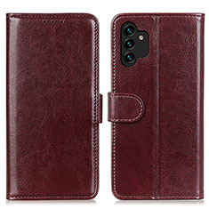 Funda de Cuero Cartera con Soporte Carcasa M07L para Samsung Galaxy A13 4G Marron