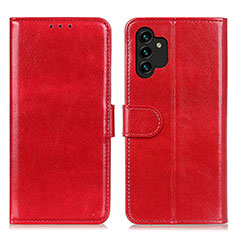 Funda de Cuero Cartera con Soporte Carcasa M07L para Samsung Galaxy A13 5G Rojo