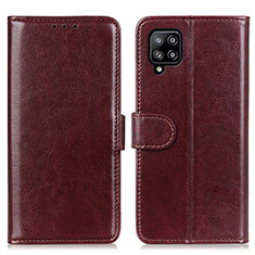 Funda de Cuero Cartera con Soporte Carcasa M07L para Samsung Galaxy A22 4G Marron