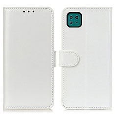 Funda de Cuero Cartera con Soporte Carcasa M07L para Samsung Galaxy A22 5G Blanco