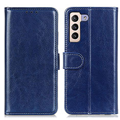 Funda de Cuero Cartera con Soporte Carcasa M07L para Samsung Galaxy S21 5G Azul