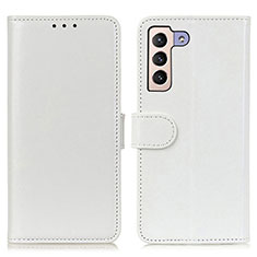 Funda de Cuero Cartera con Soporte Carcasa M07L para Samsung Galaxy S21 Plus 5G Blanco