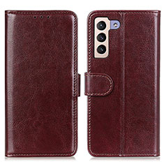 Funda de Cuero Cartera con Soporte Carcasa M07L para Samsung Galaxy S23 Plus 5G Marron