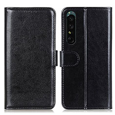 Funda de Cuero Cartera con Soporte Carcasa M07L para Sony Xperia 1 IV SO-51C Negro