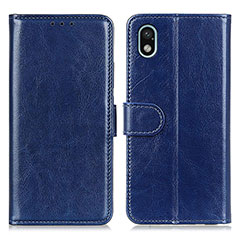 Funda de Cuero Cartera con Soporte Carcasa M07L para Sony Xperia Ace III SOG08 Azul