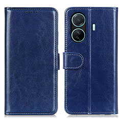 Funda de Cuero Cartera con Soporte Carcasa M07L para Vivo T1 5G Azul