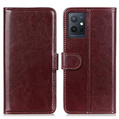 Funda de Cuero Cartera con Soporte Carcasa M07L para Vivo T1 5G India Marron