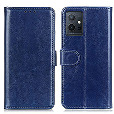 Funda de Cuero Cartera con Soporte Carcasa M07L para Vivo Y75 5G Azul