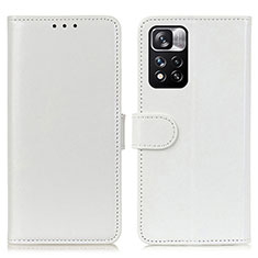 Funda de Cuero Cartera con Soporte Carcasa M07L para Xiaomi Mi 11i 5G (2022) Blanco