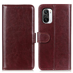 Funda de Cuero Cartera con Soporte Carcasa M07L para Xiaomi Mi 11i 5G Marron