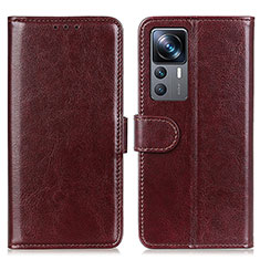 Funda de Cuero Cartera con Soporte Carcasa M07L para Xiaomi Mi 12T 5G Marron