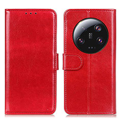 Funda de Cuero Cartera con Soporte Carcasa M07L para Xiaomi Mi 13 Ultra 5G Rojo