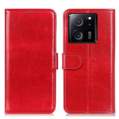 Funda de Cuero Cartera con Soporte Carcasa M07L para Xiaomi Mi 13T 5G Rojo