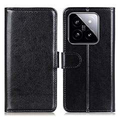 Funda de Cuero Cartera con Soporte Carcasa M07L para Xiaomi Mi 14 Pro 5G Negro