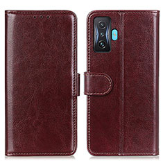 Funda de Cuero Cartera con Soporte Carcasa M07L para Xiaomi Poco F4 GT 5G Marron