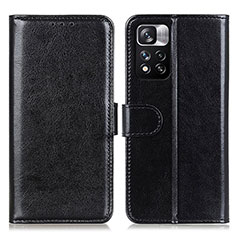 Funda de Cuero Cartera con Soporte Carcasa M07L para Xiaomi Poco X4 NFC Negro