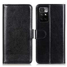 Funda de Cuero Cartera con Soporte Carcasa M07L para Xiaomi Redmi 10 4G Negro