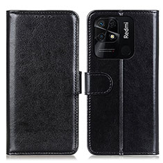 Funda de Cuero Cartera con Soporte Carcasa M07L para Xiaomi Redmi 10 Power Negro