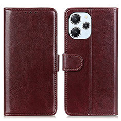 Funda de Cuero Cartera con Soporte Carcasa M07L para Xiaomi Redmi 12 4G Marron