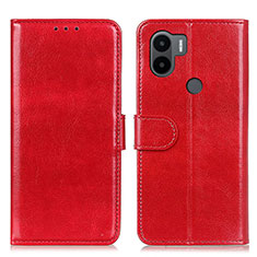 Funda de Cuero Cartera con Soporte Carcasa M07L para Xiaomi Redmi A1 Plus Rojo