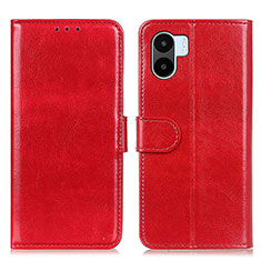 Funda de Cuero Cartera con Soporte Carcasa M07L para Xiaomi Redmi A1 Rojo