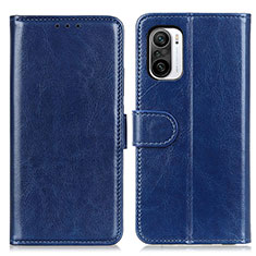 Funda de Cuero Cartera con Soporte Carcasa M07L para Xiaomi Redmi K40 5G Azul