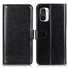 Funda de Cuero Cartera con Soporte Carcasa M07L para Xiaomi Redmi K40 5G Negro