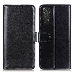 Funda de Cuero Cartera con Soporte Carcasa M07L para Xiaomi Redmi Note 11S 4G Negro