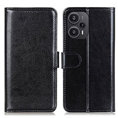 Funda de Cuero Cartera con Soporte Carcasa M07L para Xiaomi Redmi Note 12 Turbo 5G Negro