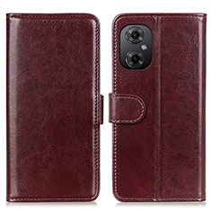 Funda de Cuero Cartera con Soporte Carcasa M07L para Xiaomi Redmi Note 12R Pro 5G Marron