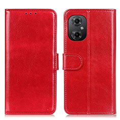 Funda de Cuero Cartera con Soporte Carcasa M07L para Xiaomi Redmi Note 12R Pro 5G Rojo