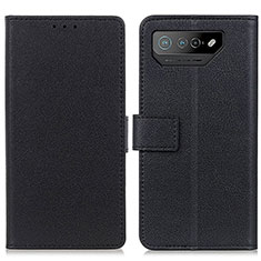 Funda de Cuero Cartera con Soporte Carcasa M08L para Asus ROG Phone 7 Pro Negro