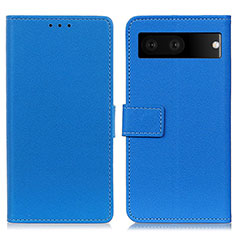 Funda de Cuero Cartera con Soporte Carcasa M08L para Google Pixel 7 5G Azul