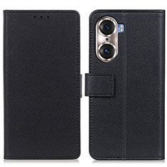 Funda de Cuero Cartera con Soporte Carcasa M08L para Huawei Honor 60 5G Negro