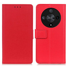 Funda de Cuero Cartera con Soporte Carcasa M08L para Huawei Honor Magic6 Lite 5G Rojo