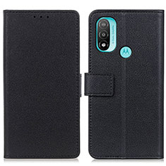 Funda de Cuero Cartera con Soporte Carcasa M08L para Motorola Moto E20 Negro