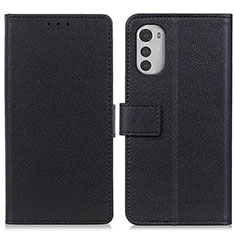 Funda de Cuero Cartera con Soporte Carcasa M08L para Motorola Moto E32s Negro