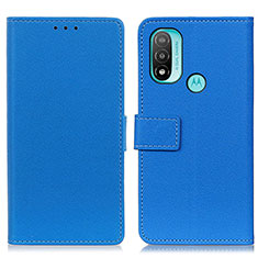 Funda de Cuero Cartera con Soporte Carcasa M08L para Motorola Moto E40 Azul